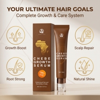 Sérum de croissance capillaire apaisant, nourrissant et fortifiant, traitement contre la chute des cheveux, poudre d'huile de Chebe africaine en gros, formule concentrée pour les cheveux