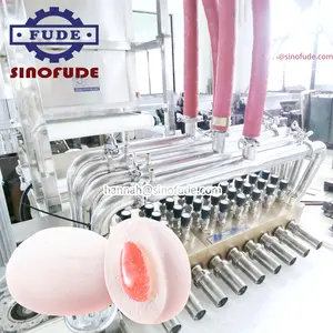 Halal Round jelly chocolate filled Cotton marshmallow Candy Making machine/soft marshmallow candy production line