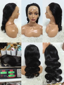 Letsfly Promotion 38.3$ 18 20inch Transparent Lace Body Wave Small Knot 13x4 Lace <b>Frontal</b> <b>Wigs</b> 100% Human Hair 180% 9A Wholesale - Product Image 4