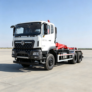 รถบรรทุกติดเครนยกขยะตงเฟิง เทียนหลง 6x4 รถบรรทุกติดตั้งถังขยะเคลื่อนที่ - Product Image 3