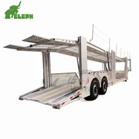 Double plancher Interlink Acier Châssis Pont Transport Auto Véhicules Remorques Voitures Camion Porte-voiture Semi-remorque
