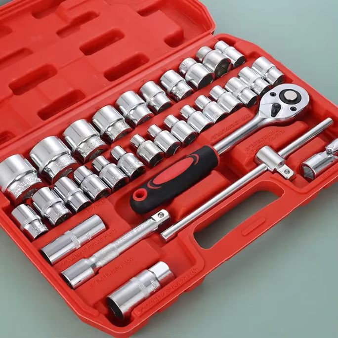 Coffret rouge 37 pièces 5 sets par coffret