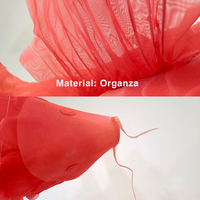 Handgefertigte Elegante Vintage Organza Riesige Künstliche Koi-Fisch Hängedekoration für Innen/Außen Neujahr Hochzeit Fotografie
