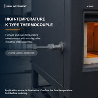 Sonde thermocouple haute température Hanke type K pour four industriel, longueur personnalisée, montage fileté, OEM ODM, acier inoxydable