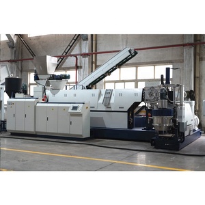 Machine de granulation de plastique de recyclage 1000 kg/h avec moteur pour film PE/PC/PPR lavé et pressé, pelletisation à anneau d'eau - Product Image 3