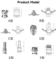 Raccord rapide hydraulique Camlock de haute qualité fabriqué en Chine par Source Factory, connecteur rapide hydraulique, raccord Camlock