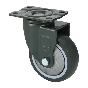 Schwerlast-Lenkrolle Polyurethan Mechanisches Gehäuse Rad 4 Zoll Transporträder für Schweißtisch Mit Bremsen Schwenkbare Laufrollen - Product Image 3