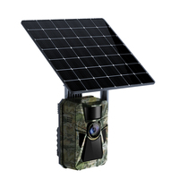 Caméra de chasse 4G LTE 2.7K avec écran LCD couleur 2.0, panneau solaire, déclenchement rapide 0.4S, vision nocturne, étanche IP66 pour extérieur