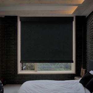 Stores à rouleau pour fenêtre Stores à rouleau occultants motorisés intelligents Rouleau à double couche - Product Image 5