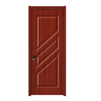 Porte intérieure accordéon moderne en bois et PVC coloré avec finition coulissante
