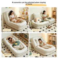 Canapé individuel confortable Lazy Caterpillar pour salon - Grand fauteuil tatami inspiré d'un chenil pour se coucher et dormir