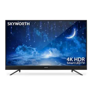 Skyworde tv smart de 75 polegadas 4k, televisão de ecrã plano com tela plana para uso de hotel