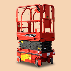 Plataforma Elevatória Elétrica Autopropelida Hidráulica para Trabalho Aéreo em Canteiros de Obras - Product Image 3