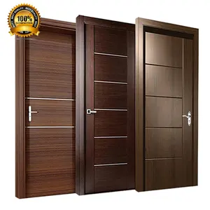 China Top Manufacturer High Quality Internal Room Flush Wooden Door Design Bedroom Modern Interior Wooden Door