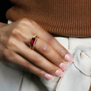 Hot Trendy Women Gift Jewelry square Red Zircon Charm Finegr <b>Rings</b> Women - Product Image 3