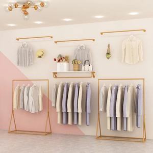 2024 Best-selling <b>Wall</b> Mounted Clothing Store Clothing Bag Iron Display Rack Clothes Hanger - Product Image 1
