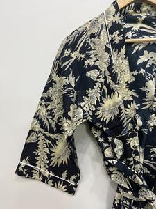 Kimono de Manga Larga 100% Algodón, Impresión Digital, Transpirable y Ecológico, Corte Holgado, Aproximadamente 50 Pulgadas, Proveedor de la India - Product Image 3