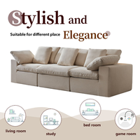 Modulares Segmentiertes Komprimiertes Cloud-Stoff-Sofa-Set (Möbel) Modernes Design Vakuumverpackt Wohnzimmer Kartonverpackung