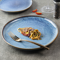 Vente en gros de vaisselle YAYU Plateau de service à dessert rectangulaire Plats à manger en porcelaine Assiette à sushi japonaise en céramique pour restaurant