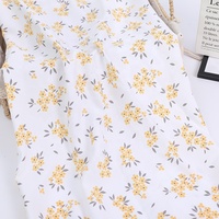 RTS petite fleur 100% Polyester imprimé Floral tissu en mousseline pour robe d'été