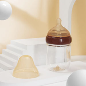 Biberón de vidrio de 160ml para bebé recién nacido, biberón antiflatulencia pequeño para recién nacido de <span class=keywords><strong>0</strong></span> a 10 <span class=keywords><strong>meses</strong></span>, biberón para bebé - Product Image 1