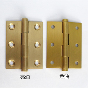 Bisagra para Muebles de 2.5 Pulgadas, Superficie de Cobre Puro, Montaje en Superficie, Herraje Duradero para Puertas de Gabinete - Product Image 5