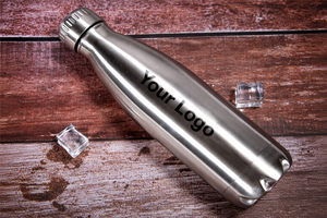 <span class=keywords><strong>Bouteille</strong></span> d'eau en acier inoxydable, gourde sportive, thermos isolé à double paroi, anti-fuite, pour voyage, extérieur, salle de sport, logo personnalisé, 500 ml - Product Image 2