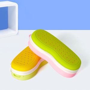 แว่นตาว่ายน้ำซิลิโคนแบบพกพาพร้อมเคสป้องกันรูระบายน้ำ - Product Image 6