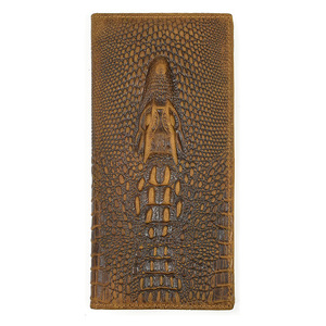 Portefeuille long en cuir véritable à motif d'alligator <span class=keywords><strong>Porte</strong></span>-cartes pour hommes Pochette pour téléphone portable <span class=keywords><strong>Porte</strong></span>-monnaie Carteira Portefeuilles pour hommes de haute qualité - Product Image 4