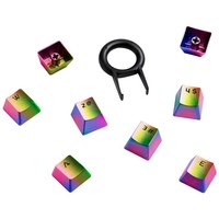 Custom Gaming Keycap Set 14 Keys Key Puller Durable Stainless Steel Metal Keycap Compatible with Mechanical Gaming 60% Keyboards