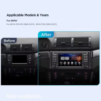 Lelv 7 pouces pour Bwm E39 E53 E38 Android Gps navigateur de voiture lecteur Dvd Image de recul contrôle Central Machine tout-en-un