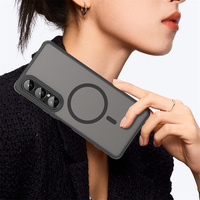 Pour Sony Xperia 1 VII coque de téléphone antichoc anti-empreintes digitales ne jaunit jamais coque de téléphone translucide sensation de peau magnétique