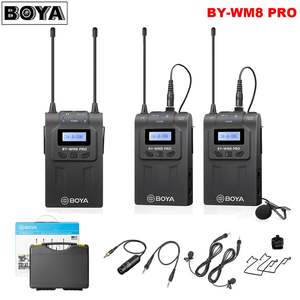 Boya By-Wm8 Pro-K2 Uhf Dual-Channel Lavalier Microfono Senza Fili Sistema Con Display Lcd Dello Schermo Per <span class=keywords><strong>Canon</strong></span> Nikon Dslr Macchina Fotografica - Product Image 2