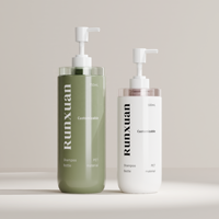 Échantillon Gratuit – Flacons Vides en Plastique PET de 500ml et 750ml pour Savon Liquide, Gel Douche et Soins Corporels de Bébé de la Marque Runxuan – Guangdong