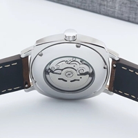 Style populaire 42mm Cadran stérile Nh35 Montre Bracelet en cuir Mécanique Logo personnalisé Montre en cuir automatique
