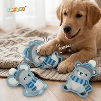 Jouet en peluche couineur pour chien Famipet, design animal mignon sur le thème de l'hiver, doux et froissé, vente en gros du fabricant