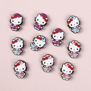 Popular dibujos animados enfermera gatito silicona gatito personajes silicona bolígrafos Focal cuentas encantos Topper - Product Image 4
