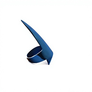 แหวนร้อยผม TEEJAY สแตนเลสสตีล สีฟ้า พร้อมเข็มเกี่ยวแบบ Quick Pick สำหรับต่อผมแท้ - Product Image 1