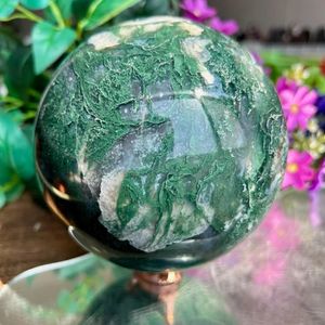 Esfera de Ágata Musgosa Pulida al por Mayor, Piedra Curativa Natural, Bola de Cristal Artesanal para Decoración del Hogar y Regalos - Product Image 5
