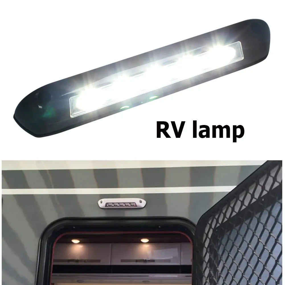 12V Anti Aging Waterproof White Color Caravan ABS Accessories LED Rail Light Outdoor Light Motorhome Accessories RV LED Light