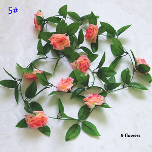 Guirnaldas <span class=keywords><strong>de</strong></span> rosas artificiales Plantas <span class=keywords><strong>de</strong></span> vid <span class=keywords><strong>de</strong></span> Rosa Hiedra Guirnalda <span class=keywords><strong>de</strong></span> flores colgantes <span class=keywords><strong>de</strong></span> vid <span class=keywords><strong>de</strong></span> Rosa artificial para boda en casa - Product Image 6