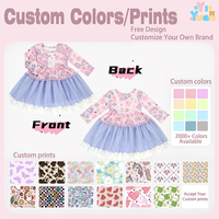 Robe trapèze personnalisée ODM OEM faite à la main avec appliques en dentelle, imprimé floral, patchwork, bordure à pompons et ourlet en dentelle florale pour filles