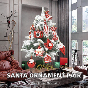 2 Paires de pendentifs en plastique Santa Candy Cane <span class=keywords><strong>pour</strong></span> arbre de Noël Décoration de fête de Noël Nouvel An Cadeau - Product Image 3