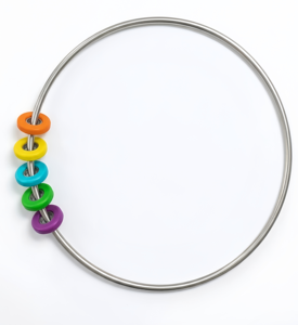 Vibrationsberuhigendes Klangmuster-Klatschring-Spielzeug Metall-Gyro-Zauberringe Lustiges Interaktives Kinderspiel Stressabbau-Spielzeug Geschenk - Product Image 1