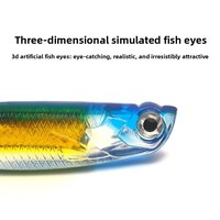 Leurre souple artificiel LOVITA 10,5 cm/7 g en PVC à queue en T avec tube coloré intégré pour la pêche au bar et au poisson-arc-en-ciel - Pack de matériel de pêche
