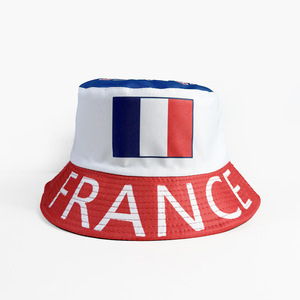 Chapeau Bob en Velours Éponge Brodé Personnalisé Drapeau National Unisexe Léger Protection Solaire Été <span class=keywords><strong>Coupe</strong></span> <span class=keywords><strong>du</strong></span> <span class=keywords><strong>Monde</strong></span> Sportive - Product Image 6