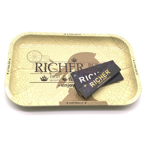 Bandeja Rodante de Lujo con Baño de Oro, Bandeja de Servicio Metálica de Alta Gama para Exhibiciones en Boutiques - Product Image 5