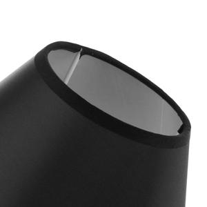 Costiero rustico minimalista illuminazione domestica interna paralume in PVC in tessuto nero lampada da tavolo per comodino lampada da pavimento cono asiatico - Product Image 1