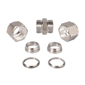 Connecteur droit à double ferrule en acier inoxydable métrique 34 mm, type à sertir, résistant aux hautes pressions - Product Image 5