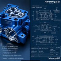 Pièces OEM CNC pour véhicules électriques : Boîtier de chauffage PTC, Collecteur de liquide de refroidissement, Boîtier de pompe à eau électrique, Connecteur de conduite de liquide de refroidissement, Sous-châssis avant